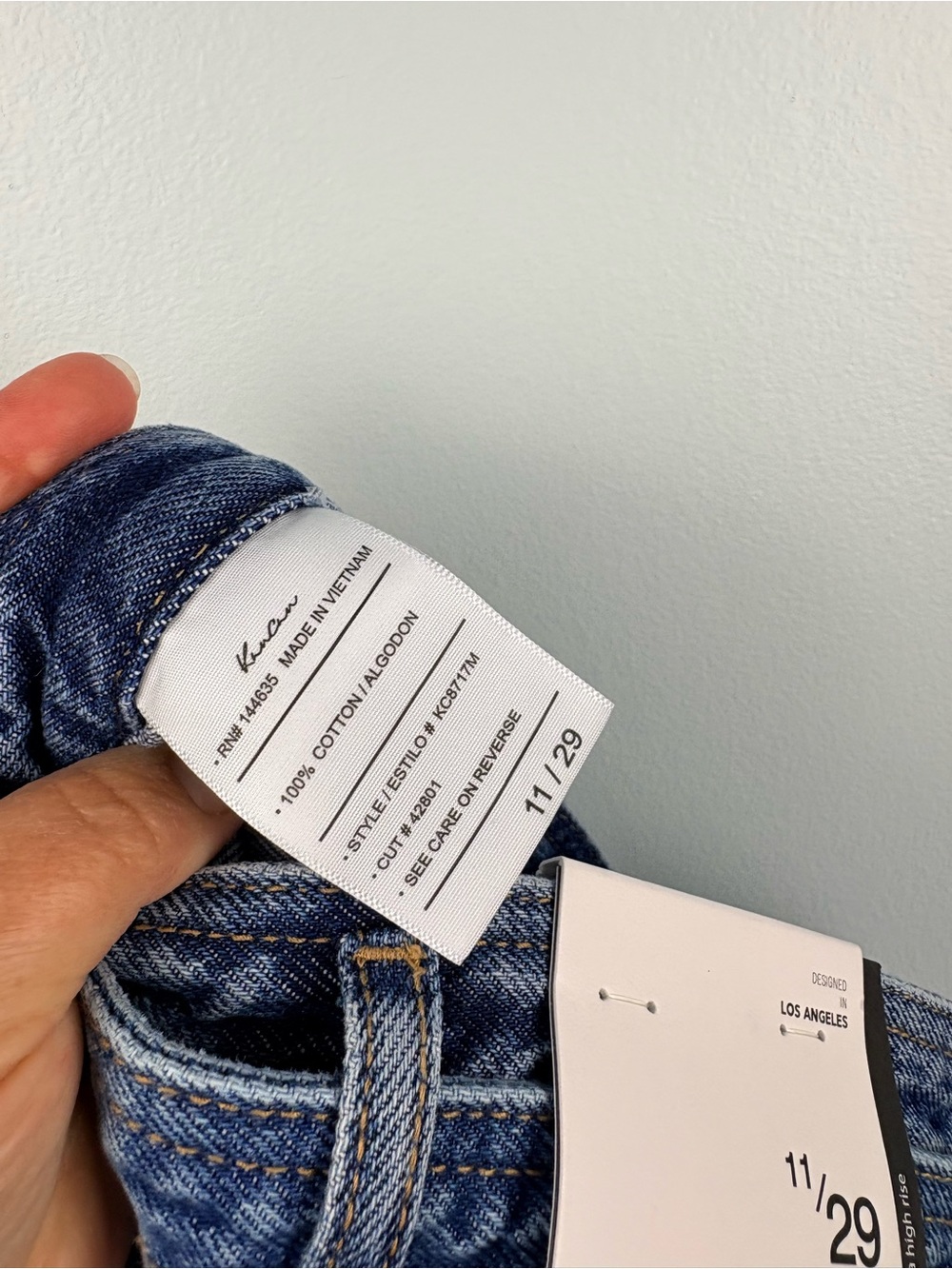 NWT Kancan Finn Ultra High Rise Wide Leg Jeans Belted Rigid Sz 11 or 29 - Picture 14 of 16